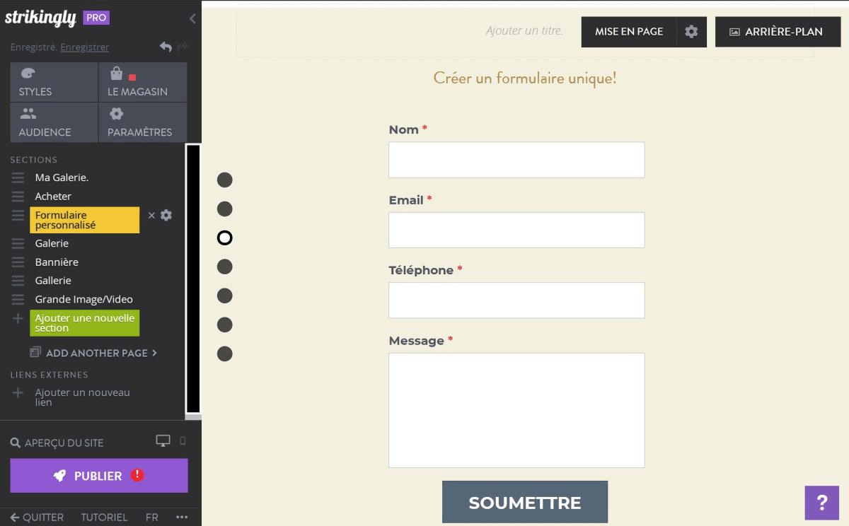 Éditeur Formulaire Éditeur Formulaire